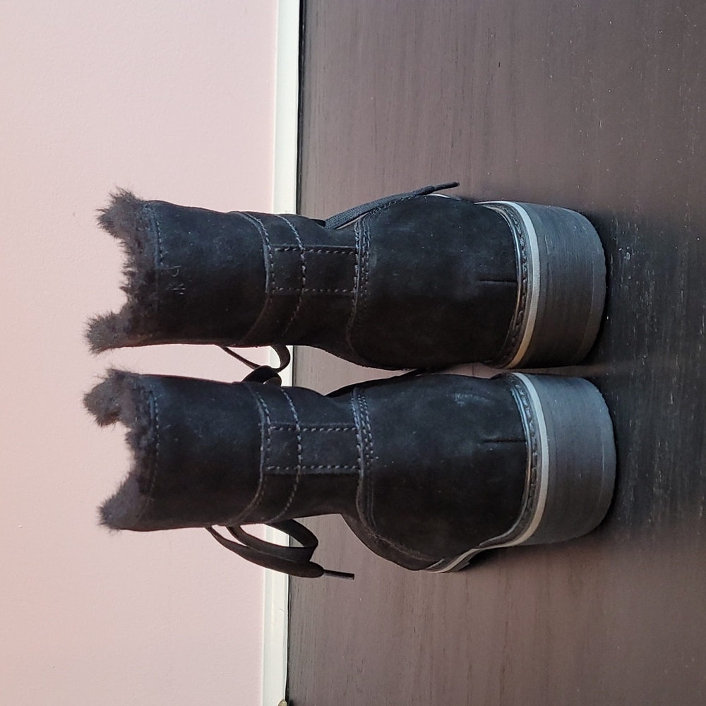 NWOB BLONDO black suede boots - Picture 5 of 6
